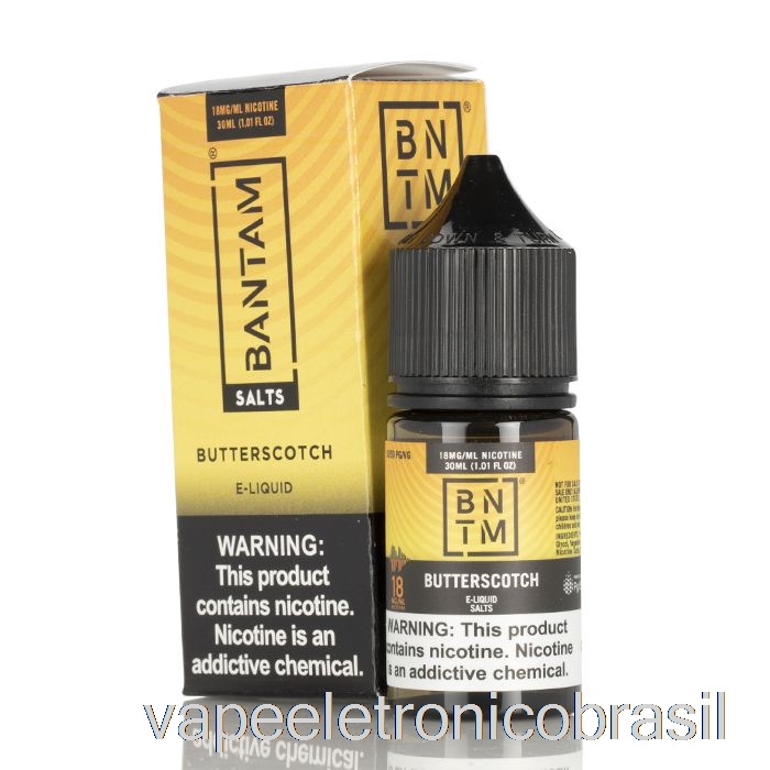 Vape Recarregável Sais De Caramelo - Bantam Vape - 30ml 18mg